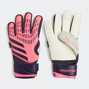 Adidas Predator Match Fingersave Soccer Gloves Size 12 Pink Black Grip Pro